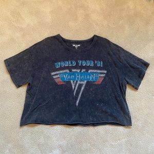 Cropped Band T-Shirt